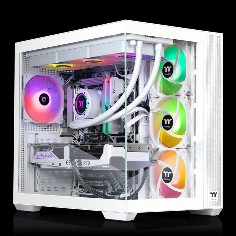 Thermaltake - LCGS View i1480S-380 Gaming Desktop Intel Core i9-14900KF 2025 - 32GB DDR5 NVIDIA GeForce RTX 5080, 1TB NVMe M.2 - White
