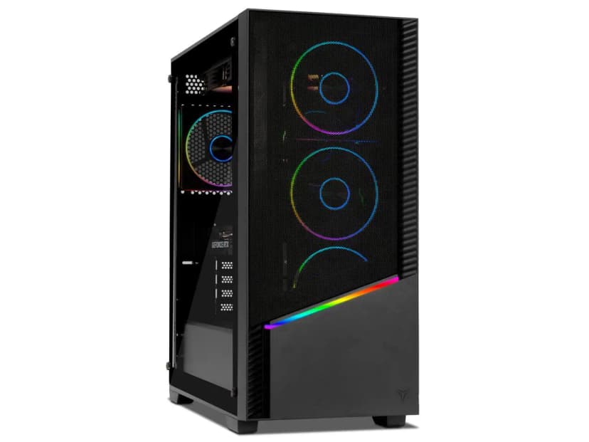 YEYIAN - Gaming Desktop PC YPA-EL780DC-57T1N AMD Ryzen 7 7800X3D 32GB DDR5 1TB SSD GeForce RTX 5070 Ti Windows 11 Home - Black