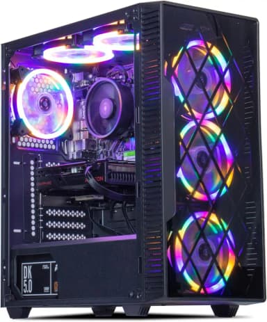 MXZ - Gaming PC Computer AMD Ryzen 5 4500,GeForce RTX 3060,8GB*2(16GB) DDR4, NVME M2 500G,Windows 11 Pro Ready to Use - Black