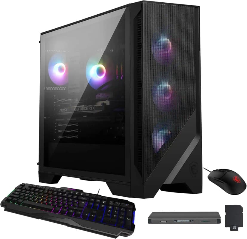 MSI - Codex R2 AI Gaming Desktop,Intel Ultra 7 265,RTX 5060 Ti 8GB GDDR7,32GB DDR5,2TB SSD+1TB Dock Station,Win 11 - Black