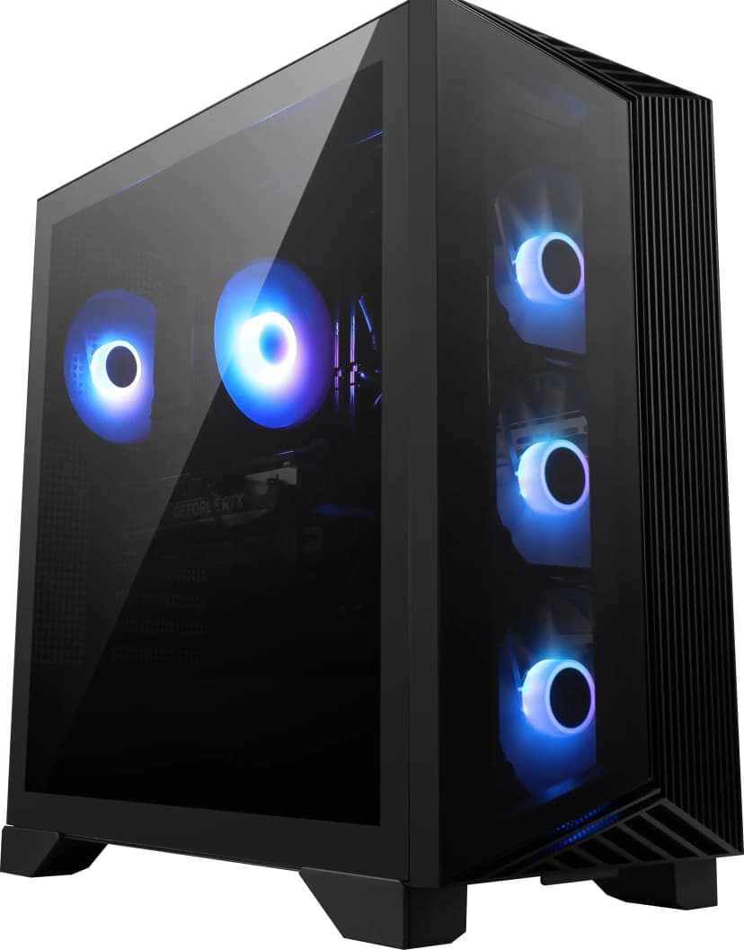 MSI - Aegis ZS Gaming Desktop - AMD R7 8700F 2024 - 32GB Memory - NVIDIA GeForce RTX 5070Ti - 2TB Storage - Black