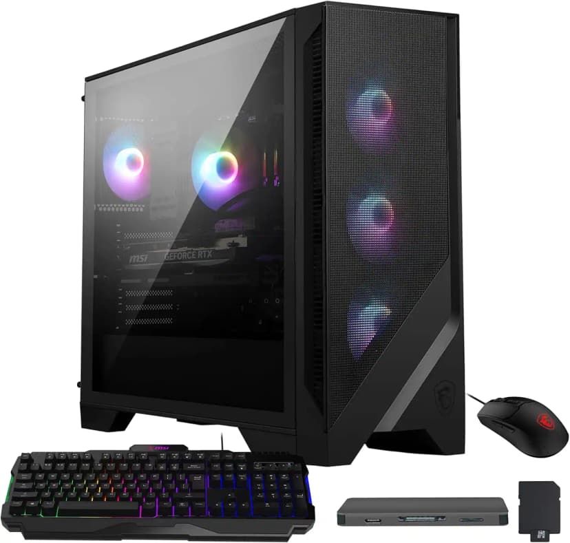 MSI - Upgraded - Codex R2 AI Gaming Desktop,Intel Ultra 7 265,RTX 5060 Ti 8GB GDDR7,64GB DDR5,2TB SSD+1TB Dock Set,Win 11 Pro - Black
