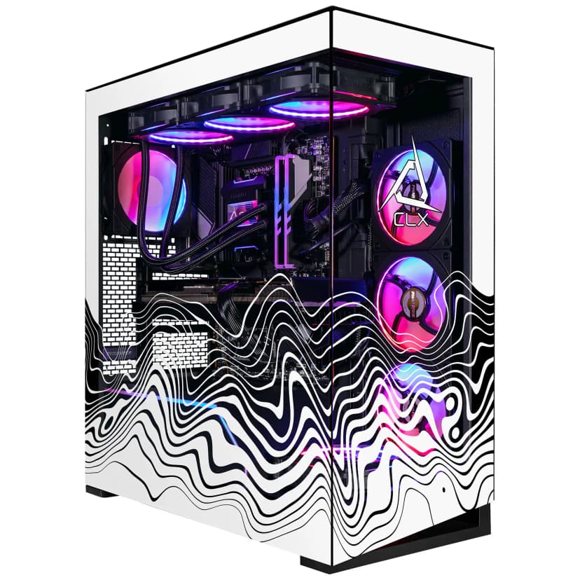 CLX - Horus Gaming Desktop-AMD Ryzen 7 9800X3D-64GB DDR5 5600 Memory-GeForce RTX 5070 Ti-2TB NVMe M.2 SSD, 6TB HDD Storage - Black