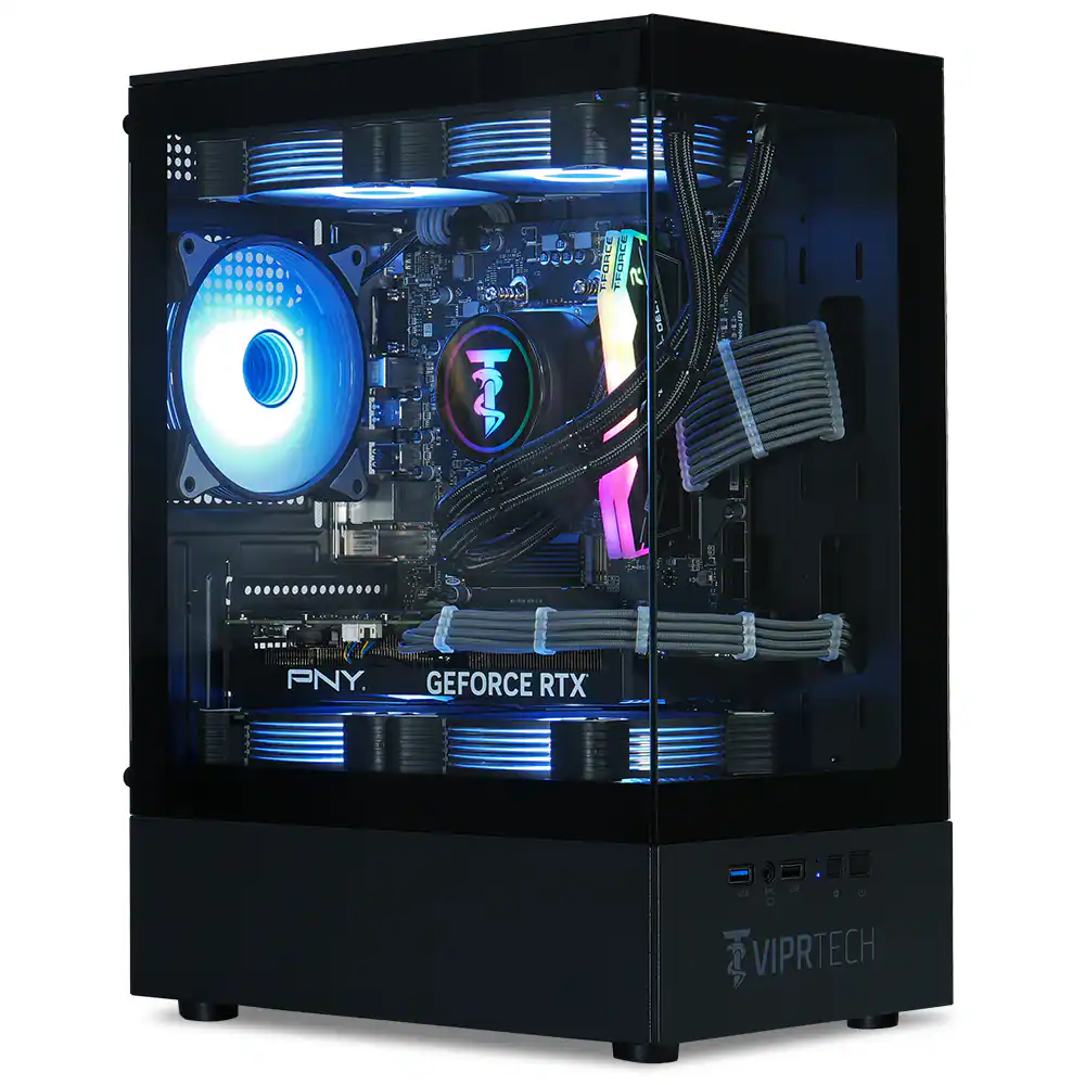 ViprTech - Reaper 1.0 Gaming PC - AMD Ryzen 7 8700F (5Ghz), RTX 5060 Ti 8GB, 16GB DDR5, 1TB SSD, Desktop Computer - Black