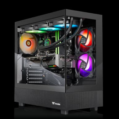 Thermaltake - LCGS View 9897X-270 Gaming Desktop AMD Ryzen 7 9800X3D 2024, 32GB Memory AMD Radeon RX 9070 XT 2TB NVMe M.2 - Black