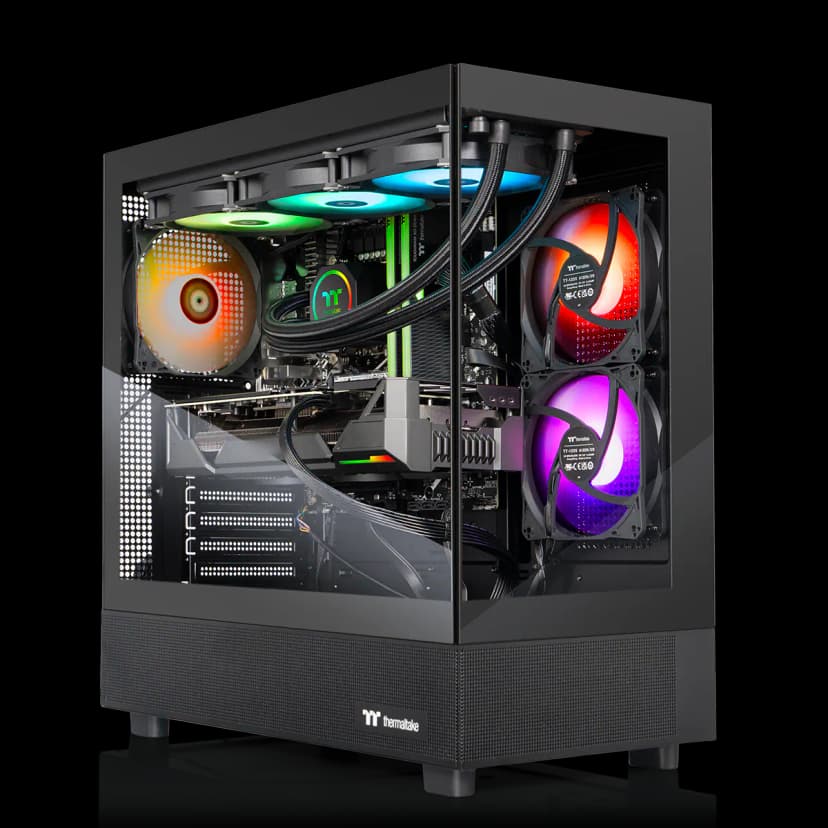 Thermaltake - LCGS View 9897X-270 Gaming Desktop AMD Ryzen 7 9800X3D 2024, 32GB Memory AMD Radeon RX 9070 XT 2TB NVMe M.2 - Black