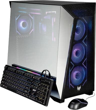 Acer - Predator Orion Gaming Desktop with Mirror Panel - Intel Ultra 7 265KF 2024 - RTX 5080 - 32GB DDR5 Memory – 1TB Storage - Black