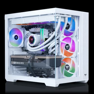 Thermaltake - LCGS View 9870S-380 Gaming Desktop AMD Ryzen 7 9800X3D 2024, 32GB DDR5 Memory, NVIDIA GeForce RTX 5070, 2TB NVMe M.2 - White