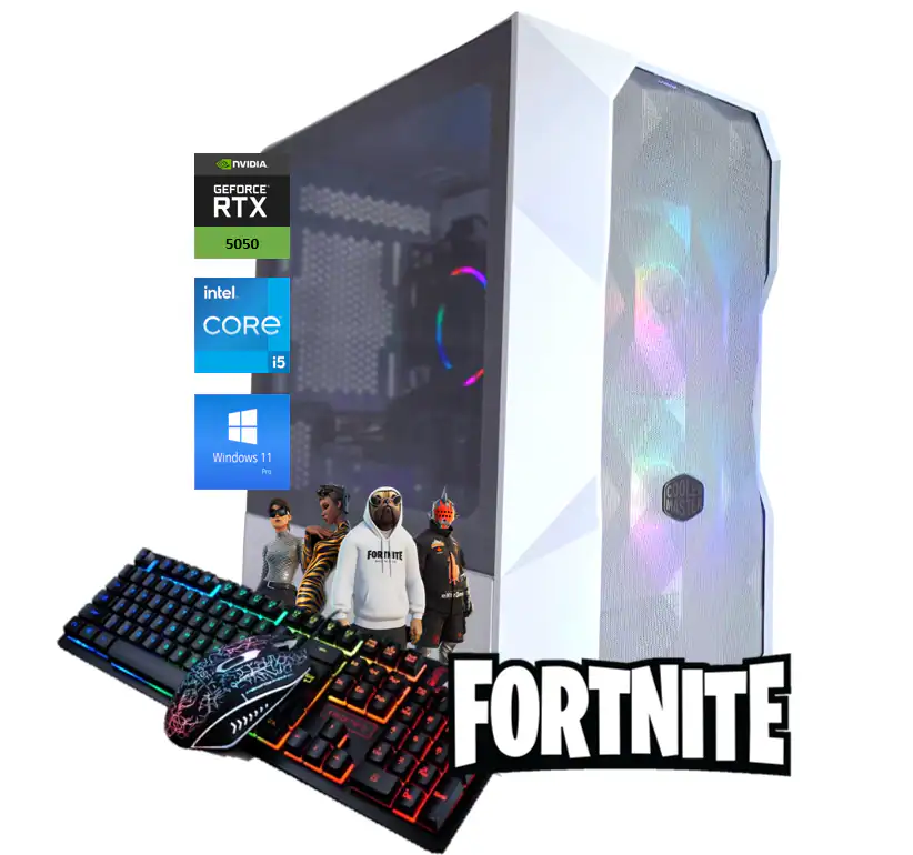 Odyssey Computers - Artemis II Gaming Desktop, Intel Core i5 upto 4.3GHz - 16GB RAM - 1TB NVMe SSD - NVIDIA GeForce RTX 5050 WiFi W11P - White