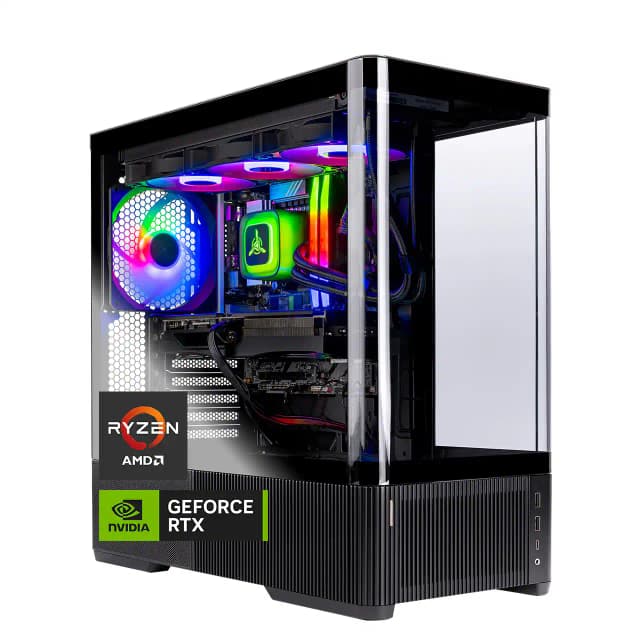 Skytech Gaming - Skytech CHRONOS4 Gaming Desktop - AMD Ryzen 7 9850X3D, 5080, 32GB 6000 MHz DDR5 RAM, 850W GOLD A3 PSU - Black