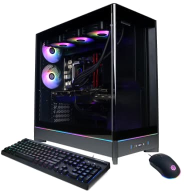 CyberPowerPC - Gaming Desktop - AMD Ryzen 7 9800X3D 2024 - NVIDIA GeForce RTX 5080 16GB - 32GB DDR5 Memory - 2TB SSD Storage - Black