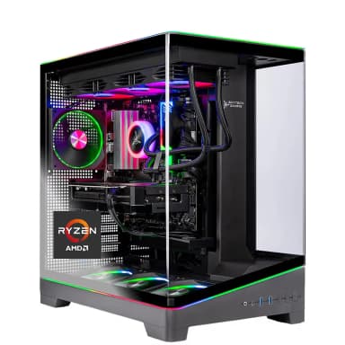 Skytech Gaming - Skytech HARPY - AMD Ryzen 7 7700X, 9070XT, 32GB 6000 MHz DDR5 RAM, 850W GOLD A3 PSU - Black