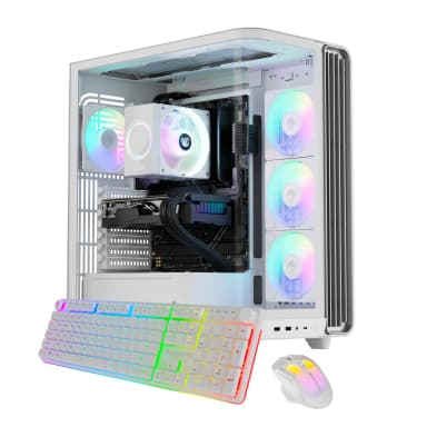 iBUYPOWER - Trace Gaming Desktop PC - Intel Core Ultra 5 225F, NVIDIA GeForce RTX 5060 8GB, 16GB DDR5 RAM, 1TB NVMe SSD_TWI5N5601 - White