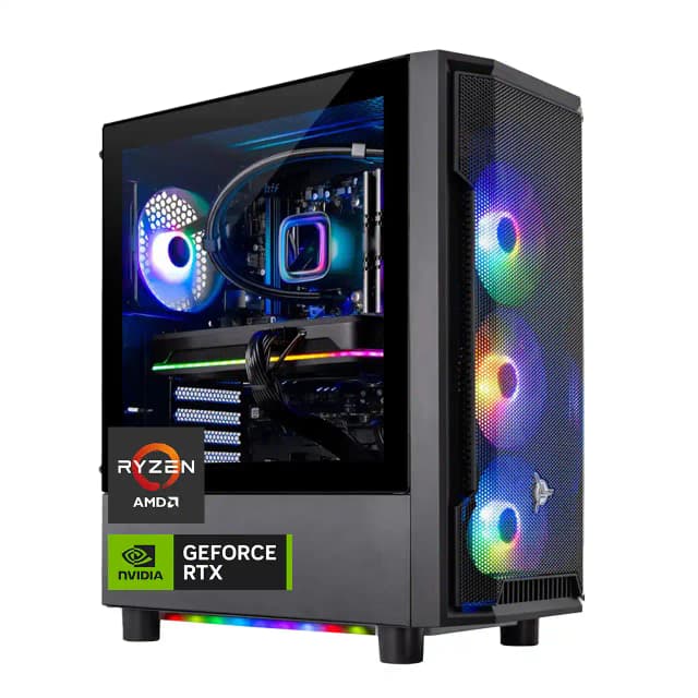 Skytech Gaming - Skytech SHADOW4 - AMD Ryzen 7 7700, 5060 Ti 8G, 16GB 6000 MHz DDR5 RAM, 650W GOLD PSU - Black