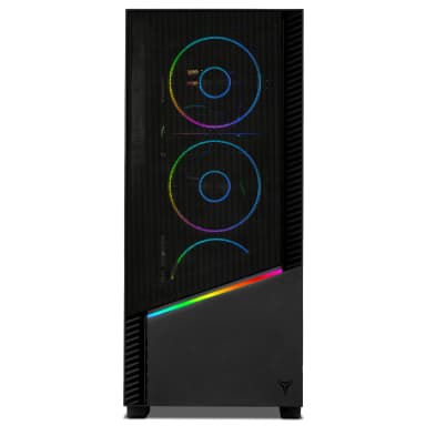 YEYIAN - Gaming PC. AMD Ryzen 7 8700F, NVIDIA RTX 5070, 240mm AIO, 2 TB NVMe, 32GB RAM, 750W. YPA-EL870FC-5701U - Black