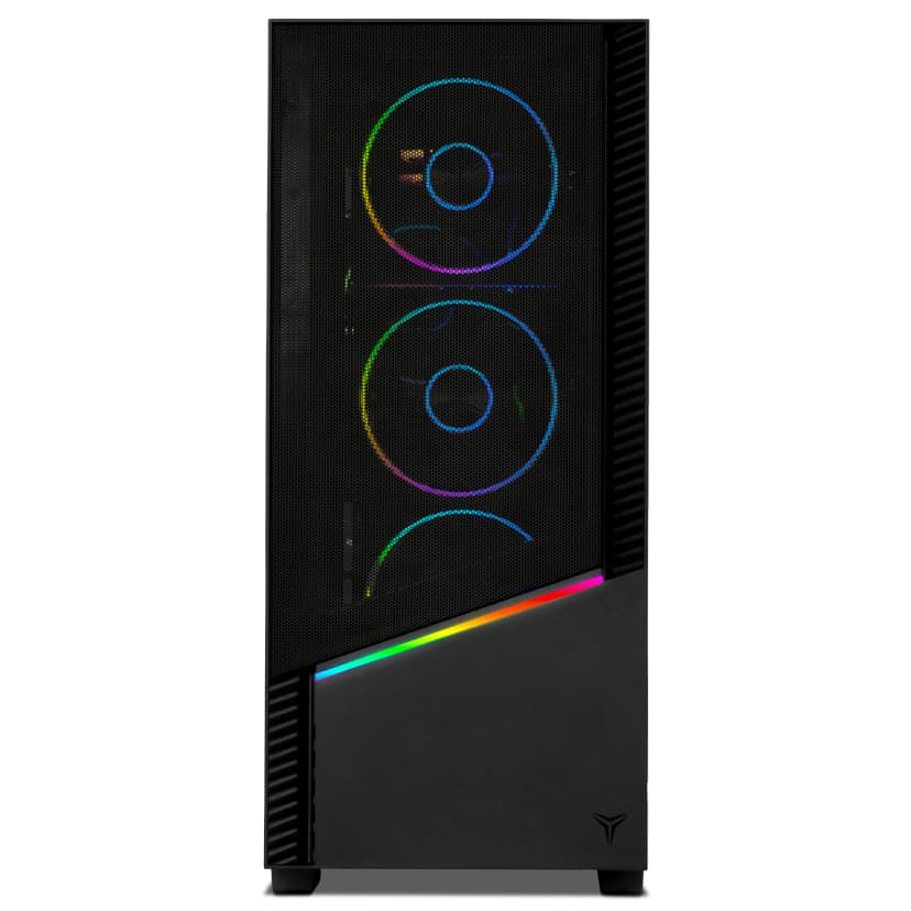 YEYIAN - Gaming PC. AMD Ryzen 7 8700F, NVIDIA RTX 5070, 240mm AIO, 2 TB NVMe, 32GB RAM, 750W. YPA-EL870FC-5701U - Black