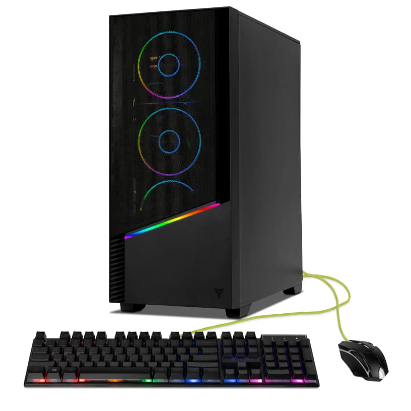 YEYIAN - Gaming PC. Intel Core i9 14900KF, NVIDIA RTX 5070, 240mm AIO, 2 TB, 32GB DDR5, 750W. Model YPI-EL49KFC-5701U - Black