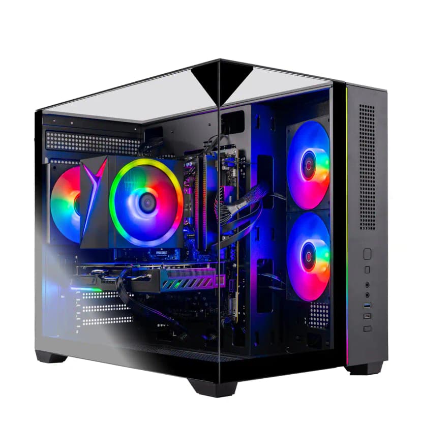 Skytech Gaming - Skytech CRYSTAL - AMD Ryzen 7 5700, 5060 Ti 8G, 16GB 3200 MHz DDR4 SDRAM, 650W GOLD PSU - Black