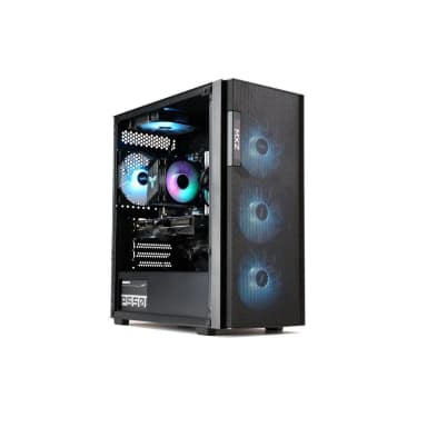 MXZ - Gaming Desktop Pc,Intel I5 12400F,RTX4060, NVME M2 500GB ,16G DDR4,RGB,Wifi,Win 11 Ready - Black
