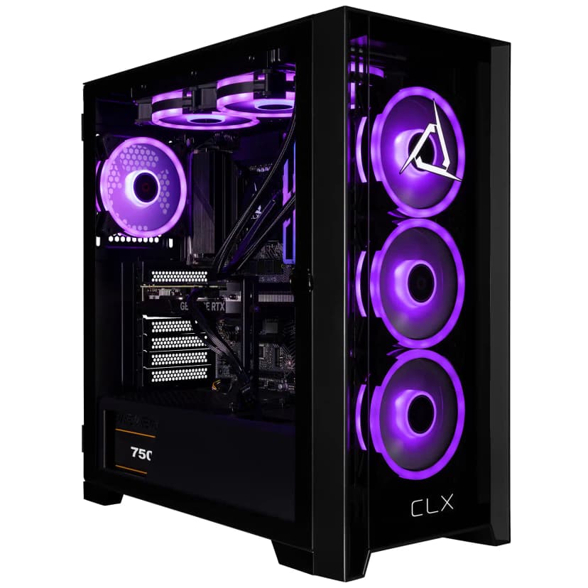 CLX - SET Gaming Desktop - Intel Core i7 14700KF - 32GB DDR5 5600 Memory - GeForce RTX 5070 - 2TB NVMe M.2 SSD - Black