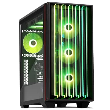 YEYIAN - Gaming PC. AMD Ryzen 7 9800X3D, RTX 5080 16GB GDDR7, 360mm AIO, 32GB DDR5, 850 Gold. YPA-MS980DC-5801U