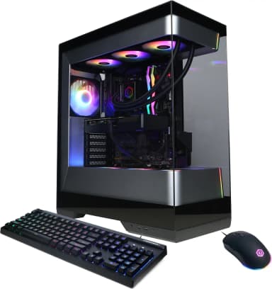 CyberPowerPC - Gaming Desktop - AMD Ryzen 9 9900X - NVIDIA GeForce RTX 5070 12GB - 32GB DDR5 - 2TB PCIe 4.0 SSD - Black