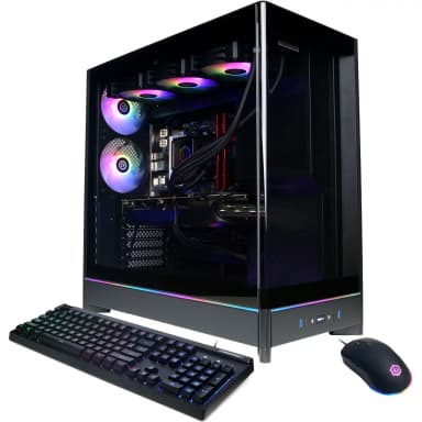 CyberPowerPC - Gaming Desktop - AMD Ryzen 7 9800X3D - NVIDIA GeForce RTX 5080 16GB - 32GB DDR5 - 2TB PCIe 4.0 SSD - Black
