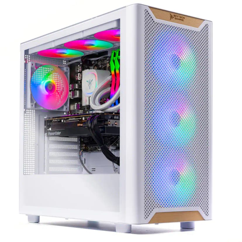 Skytech Gaming - Skytech CHRONOS3 - AMD Ryzen 7 7800X3D, 9070, 32GB 6000 MHz DDR5 RAM, 750W GOLD PSU - White