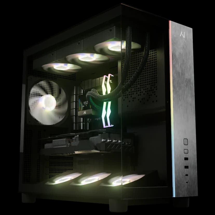 Andromeda Insights - AI 50 Elite Pro V3 Gaming PC RTX 5070 Ti 16GB |Intel Core Ultra 7 265KF (5.5 GHz Boost) | 32GB DDR5 6000 | 2TB Gen4 SSD - Black