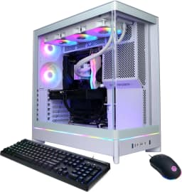 CyberPowerPC - Gaming Desktop - AMD Ryzen 9 9900X - AMD Radeon RX 9070 XT 16GB - 32GB DDR5 - 2TB PCIe 4.0 SSD - White