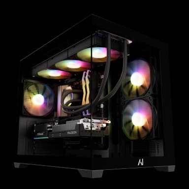 Andromeda Insights - AI Gaming PC Spectra | AMD Radeon RX 9070 XT | Ryzen 7 7800X3D (5.0 GHz Turbo) | 32GB DDR5 | 1TB Gen4 SSD - Black