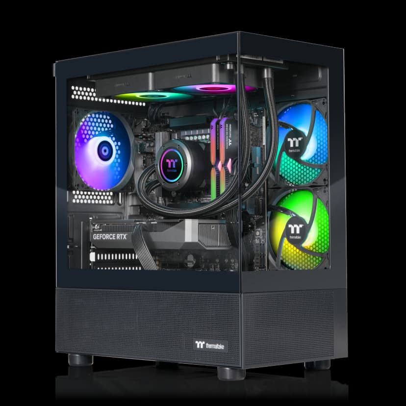 Thermaltake - LCGS View i570-170 Gmng Dsktp Intel Core i9-14900KF 2025 32GB RGB Memory NVIDIA GeForce RTX 5070, 1TB SSD NVMe M.2, Wifi - Black