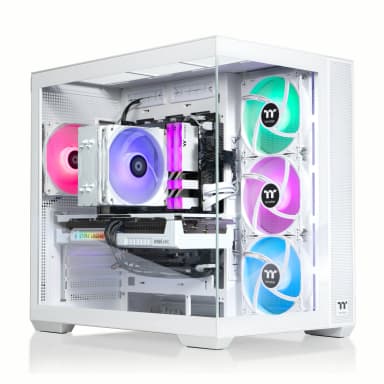 Thermaltake - LCGS View i1258S-380 Gaming Desktop Intel Core i5-12600KF 2025 - 16GB DDR4, Intel Arc B580, 1TB NVMe M.2 - White