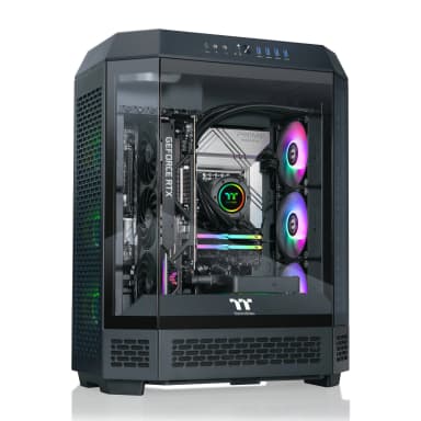 Thermaltake - Reactor 9880 Gaming Desktop AMD Ryzen 7 9800X3D 2024, 32GB DDR5 RGB Memory, NVIDIA GeForce RTX 5080, 2TB NVMe M.2 - Black