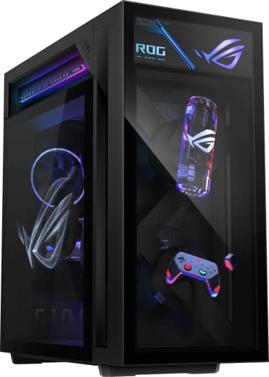 ASUS - ROG G1000 Gaming Desktop - AMD Ryzen 7 9800X3D (2026) - 32GB Memory - NVIDIA GeForce RTX 5080, 2TB Storage - Black