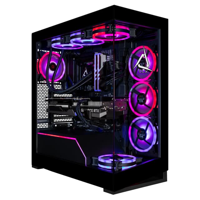 CLX - Horus Gaming Desktop-AMD Ryzen 9 9950X3D-96GB DDR5 5600 Memory -GeForce RTX 5090 -10TB Storage - Black