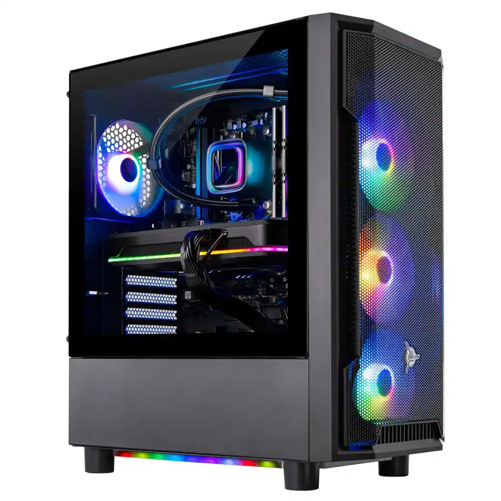 Skytech Gaming - Skytech SHADOW4 - AMD Ryzen 7 5700, 7600, 16GB 3200 MHz DDR4 SDRAM, 650W GOLD PSU - Black