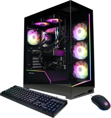 CyberPowerPC - Gaming Desktop - Intel Core Ultra 7 265KF 2024 - NVIDIA GeForce RTX 5070 12GB - 32GB DDR5 Memory - 2TB SSD Storage - Black