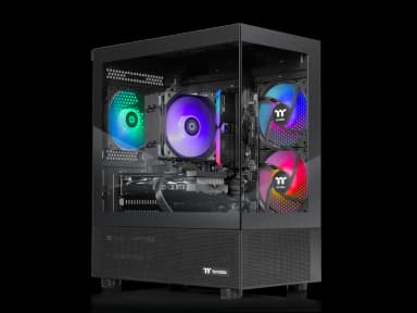 Thermaltake - LCGS NE u2560T Gaming Desktop (Intel Core Ultra 5 250KF, 16GB DDR5, RTX 5060 Ti 8G, 1TB NVMe, Win 11) - Black