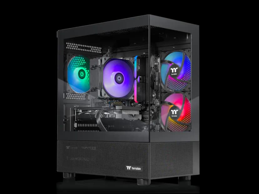 Thermaltake - LCGS NE u2560T Gaming Desktop (Intel Core Ultra 5 250KF, 16GB DDR5, RTX 5060 Ti 8G, 1TB NVMe, Win 11) - Black