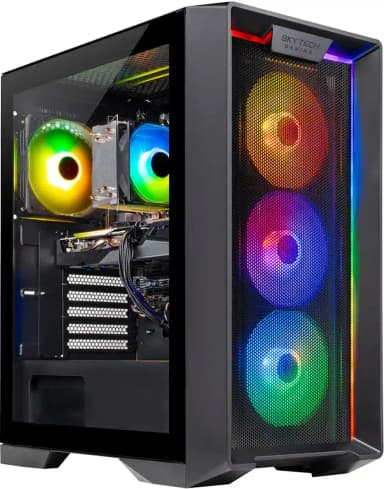 Skytech Gaming - Skytech NEBULA - AMD Ryzen 5 5500, 7600, 16GB 3200 MHz DDR4 SDRAM, 650W GOLD PSU - Black