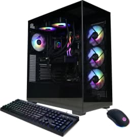CyberPowerPC - Gaming Desktop - AMD Ryzen 7 9700X - AMD Radeon RX 9070 XT 16GB - 32GB DDR5 - 2TB PCIe 4.0 SSD - Black