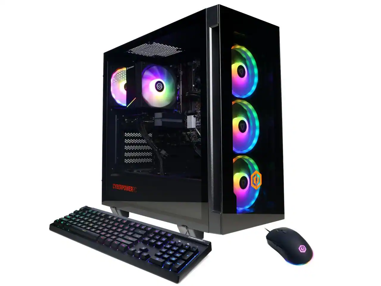 CyberPowerPC - Gamer Master GM70939 - Ryzen 5 5500, 16GB DDR4, RTX 3050 6GB, 1TB NVMe SSD, Win 11 - Black