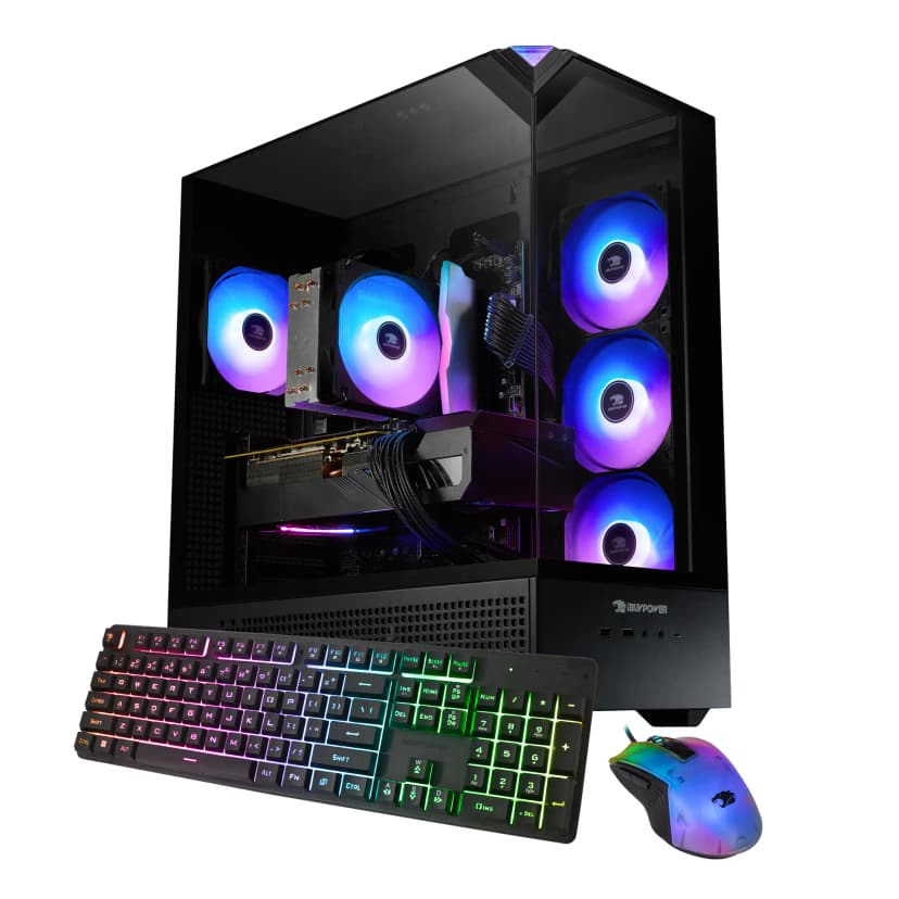 iBUYPOWER - Element Gaming Desktop PC - Intel Core Ultra 5 225F, NVIDIA GeForce RTX 5060Ti 8GB, 16GB DDR5 RGB RAM,1TB SSD_EBI5N56T03 - Black