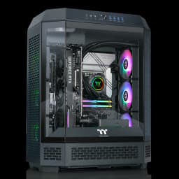 Thermaltake - Reactor 9080 Gaming Desktop AMD Ryzen 9 9900X3D 2025, 32GB Memory, NVIDIA GeForce RTX 5080, 2TB SSD NVMe M.2 - Black