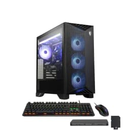 MSI - Aegis ZS2 Gaming Desktop,Ryzen 9 9900X,16GB RAM,1TB SSD+1TB Dock Set,NVIDIA GeForce RTX 5080,Win 11 Pro - Black