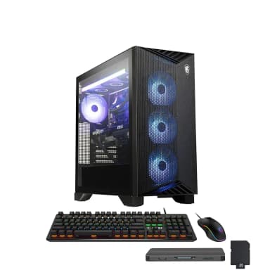 MSI - Aegis ZS2 Gaming Desktop,Ryzen 9 9900X,16GB RAM,1TB SSD+1TB Dock Set,NVIDIA GeForce RTX 5080,Win 11 Pro - Black