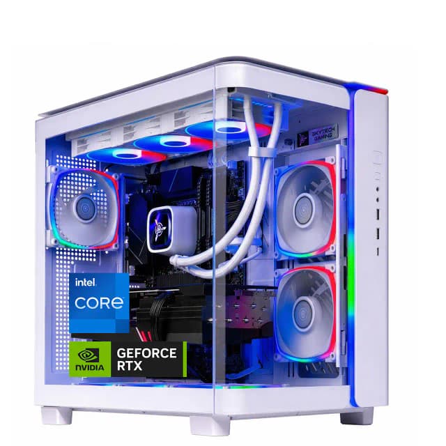 Skytech Gaming - Skytech KING95 - Intel Ultra 7 U7 270K, 5070 Ti, 32GB 6000 MHz DDR5 RAM, 850W GOLD A3 PSU - White