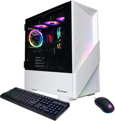 CyberPowerPC - Gaming Desktop - AMD Ryzen 7 7800X3D - NVIDIA GeForce RTX 5070 12GB - 32GB DDR5 - 1TB PCIe 4.0 SSD - White