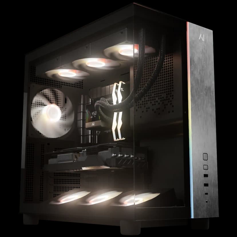 Andromeda Insights - AI 50 Quasar Pro V3 Gaming PC RTX 5090 32GB | Intel Core Ultra 9 285K (5.7 GHz Boost) | 32GB DDR5 6000MHz | 2TB Gen4 SSD - Black